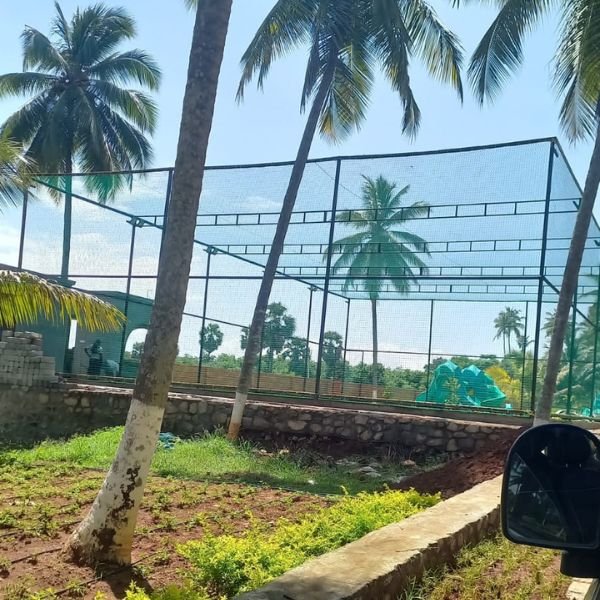 Football Turf Net Installation